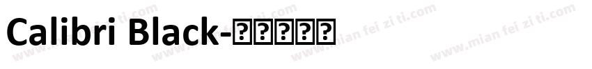 Calibri Black字体转换